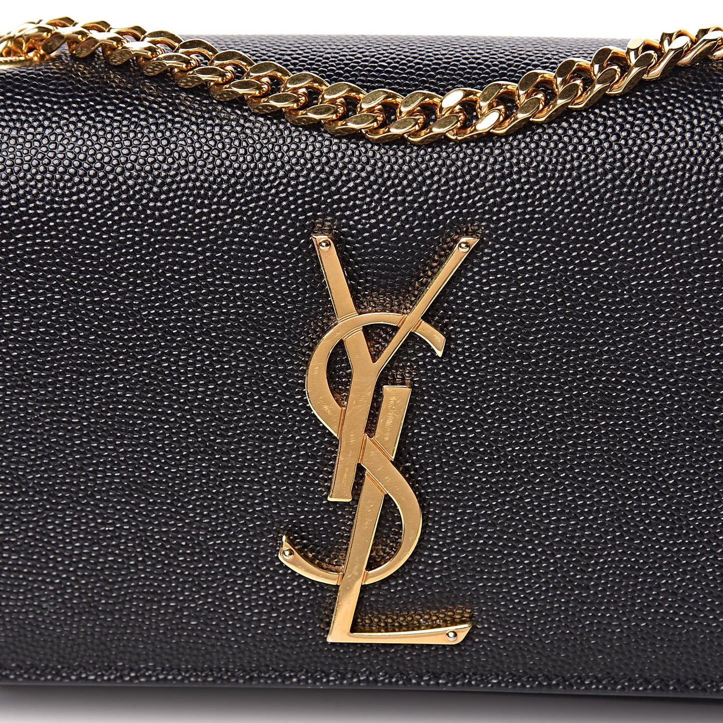 Grain De Poudre Small Monogram Kate Satchel Black