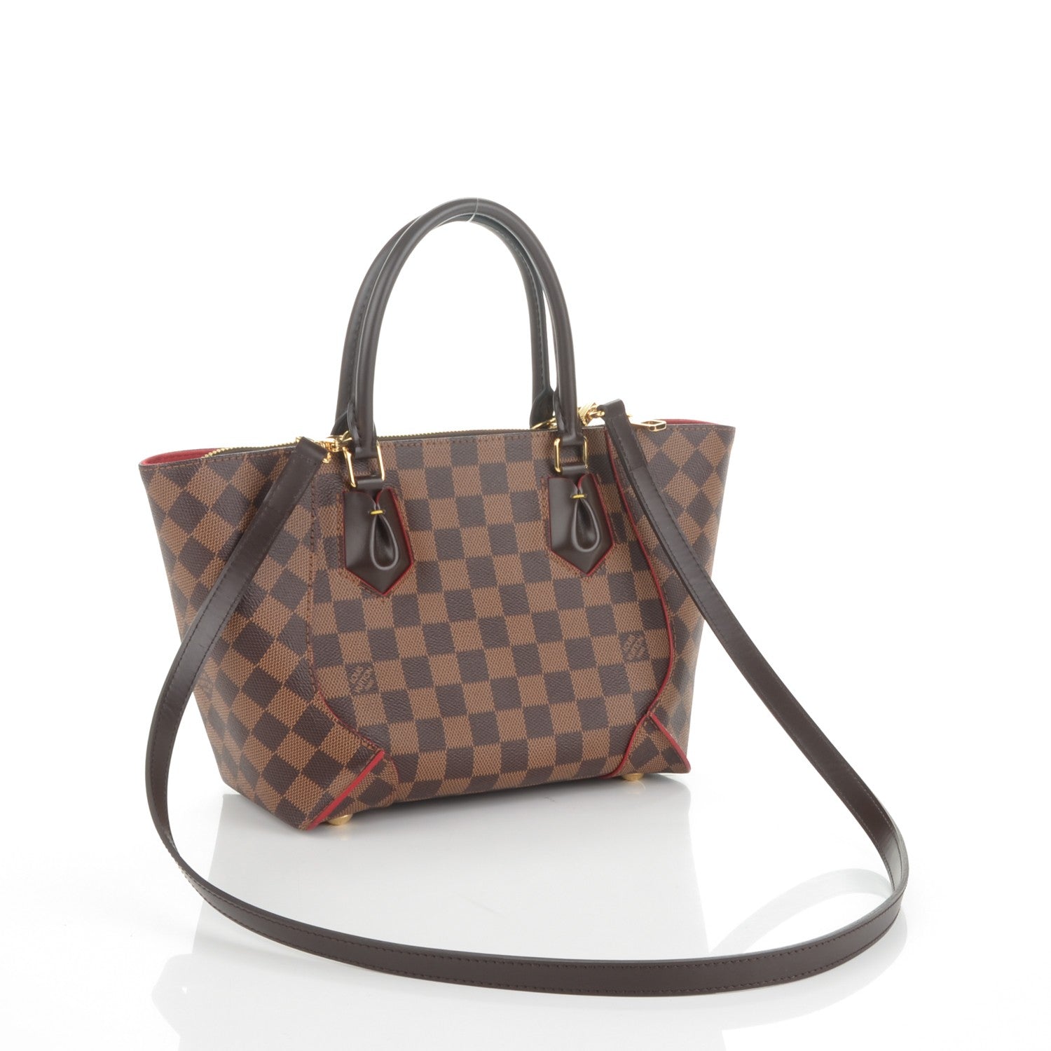 Louis Vuitton Damier Ebene Caissa Tote PM Cherry 3 of 8
