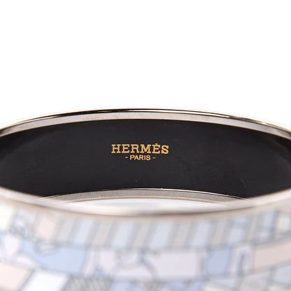 Hermes Enamel Printed Wide Astrologie Nouvelle Bracelet 70 4 of 6