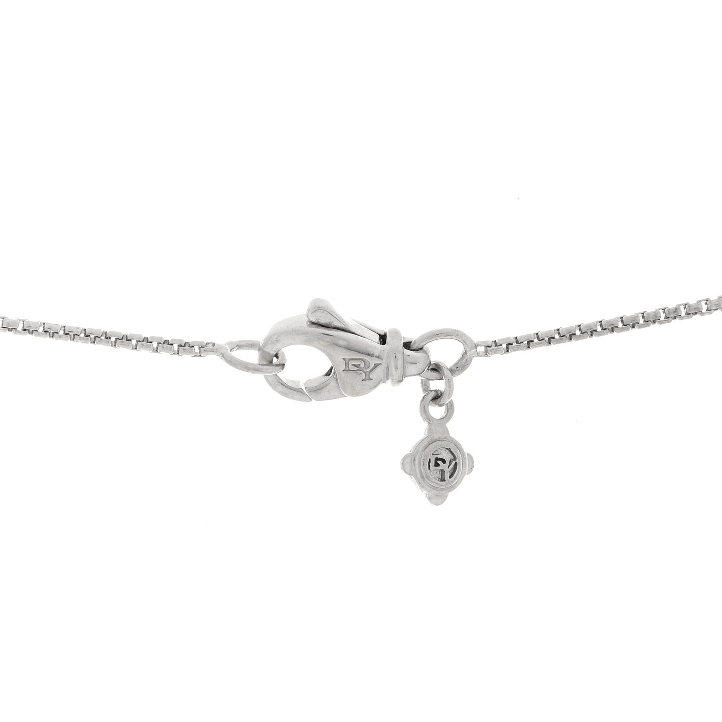 Sterling Silver Diamond 20mm Infinity Pendant Necklace