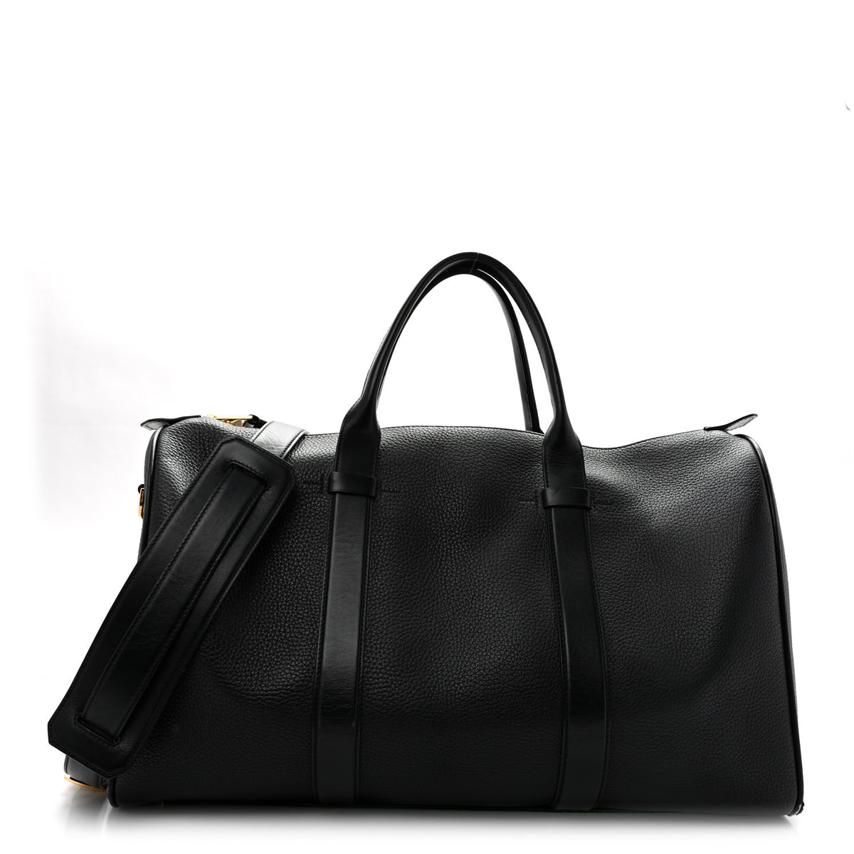 Calfskin Buckley Duffle Bag Black