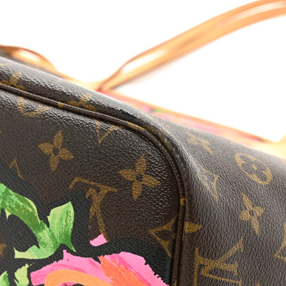 Louis Vuitton Monogram Roses Neverfull MM 18 of 20