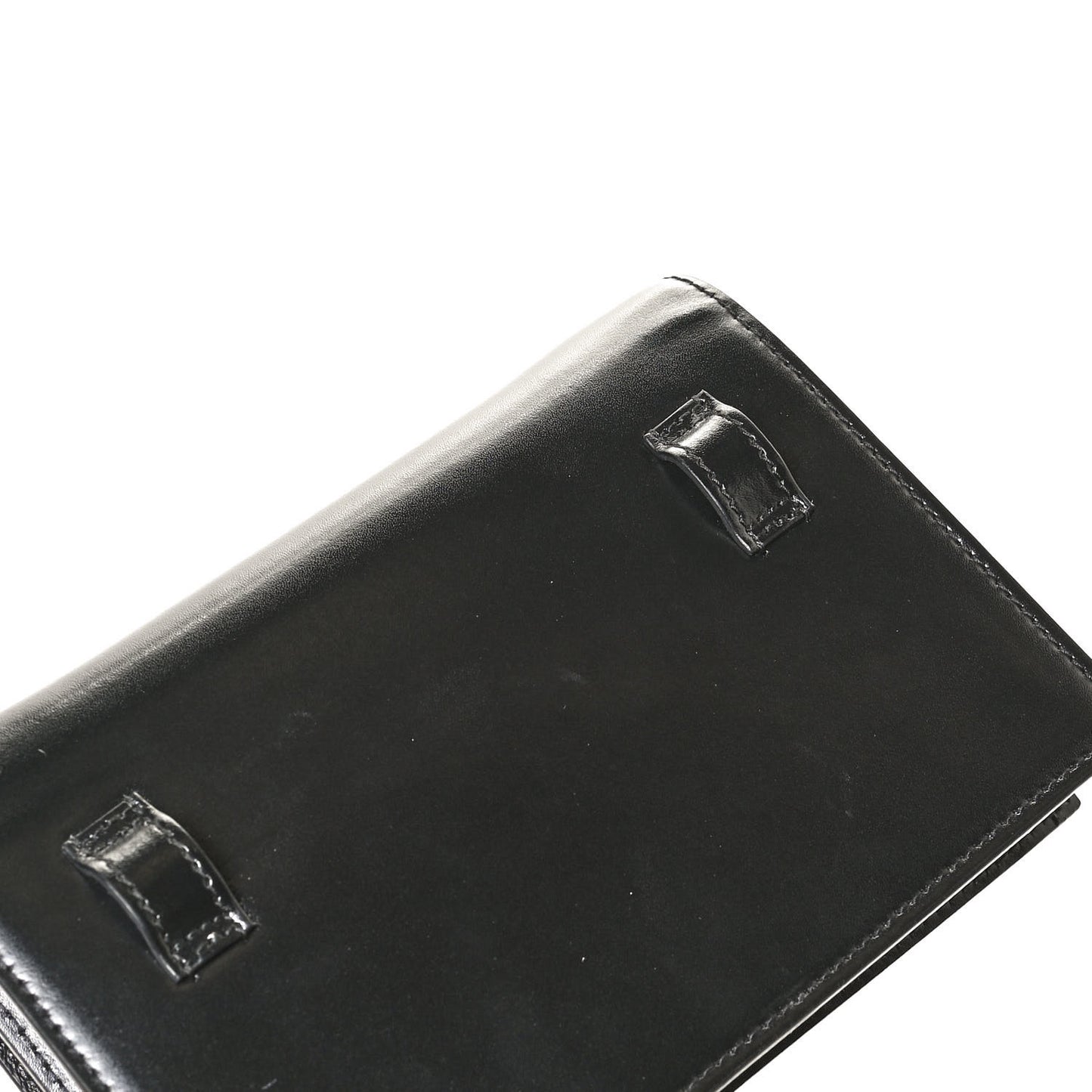 Shiny Box Calfskin Monochrome XS Sharp Belt Bag Black