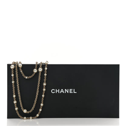 Chanel Pearl CC Chain Multi Strand Necklace Gold 7 of 7
