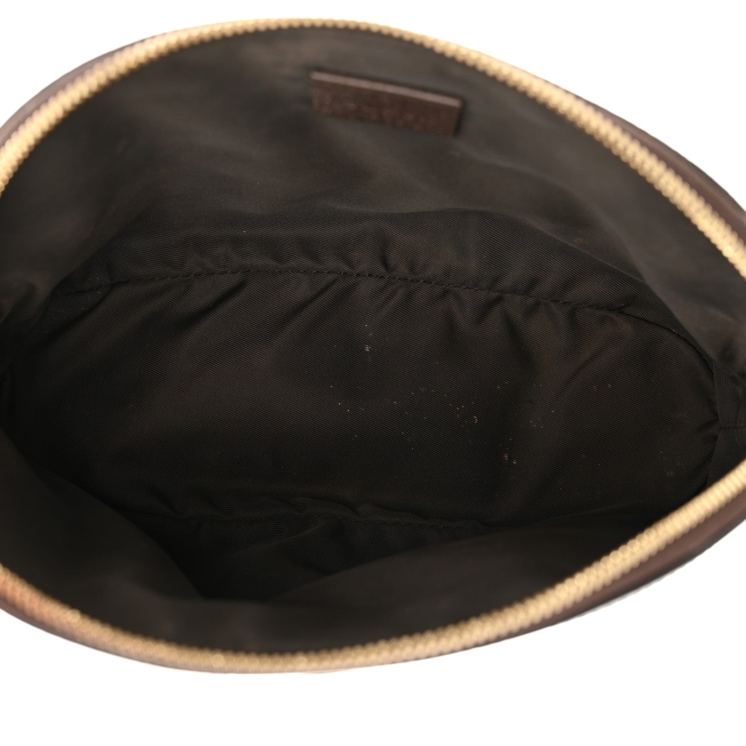 Gucci GG Supreme Monogram Textured Calfskin Web Large Ophidia Cosmetic Case Beige Ebony New Acero 8 of 12