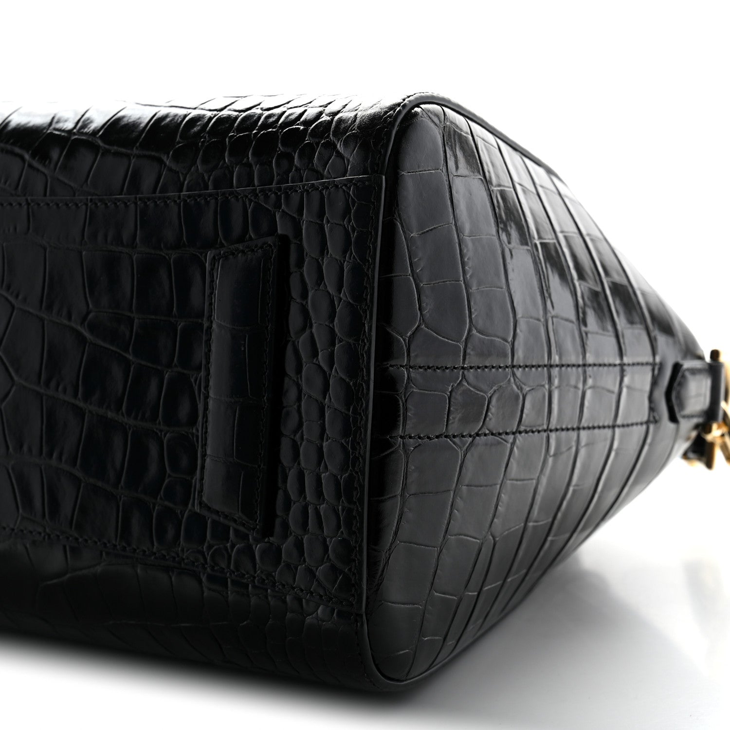 Givenchy Calfskin Crocodile Embossed Small Antigona Black 10 of 11