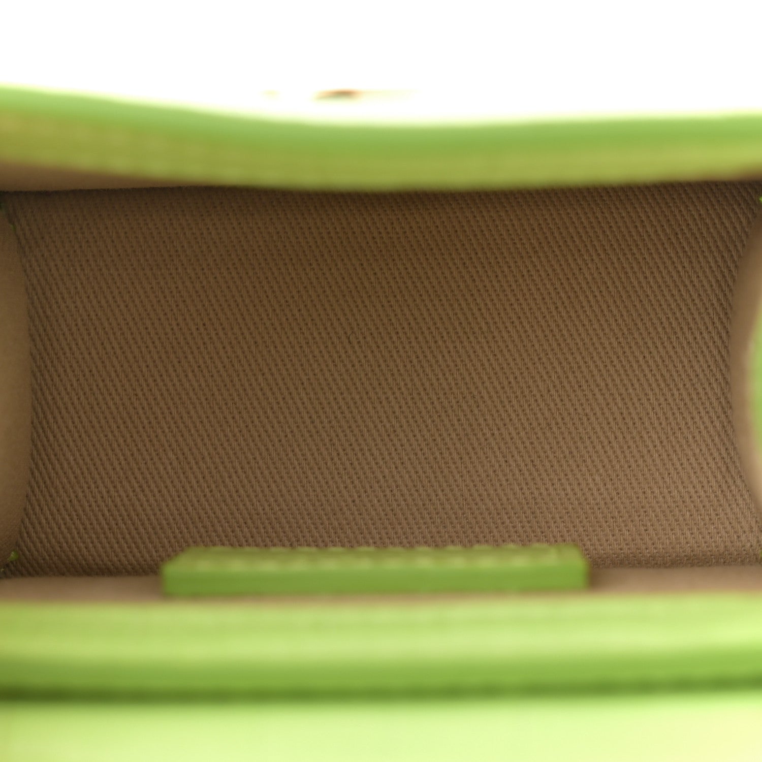 Jacquemus Calfskin Crocodile Embossed Le Chiquito Light Green 5 of 9