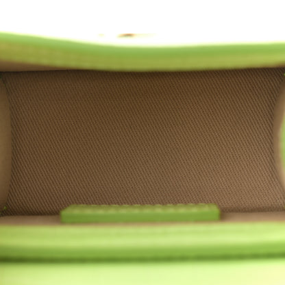 Jacquemus Calfskin Crocodile Embossed Le Chiquito Light Green 5 of 9