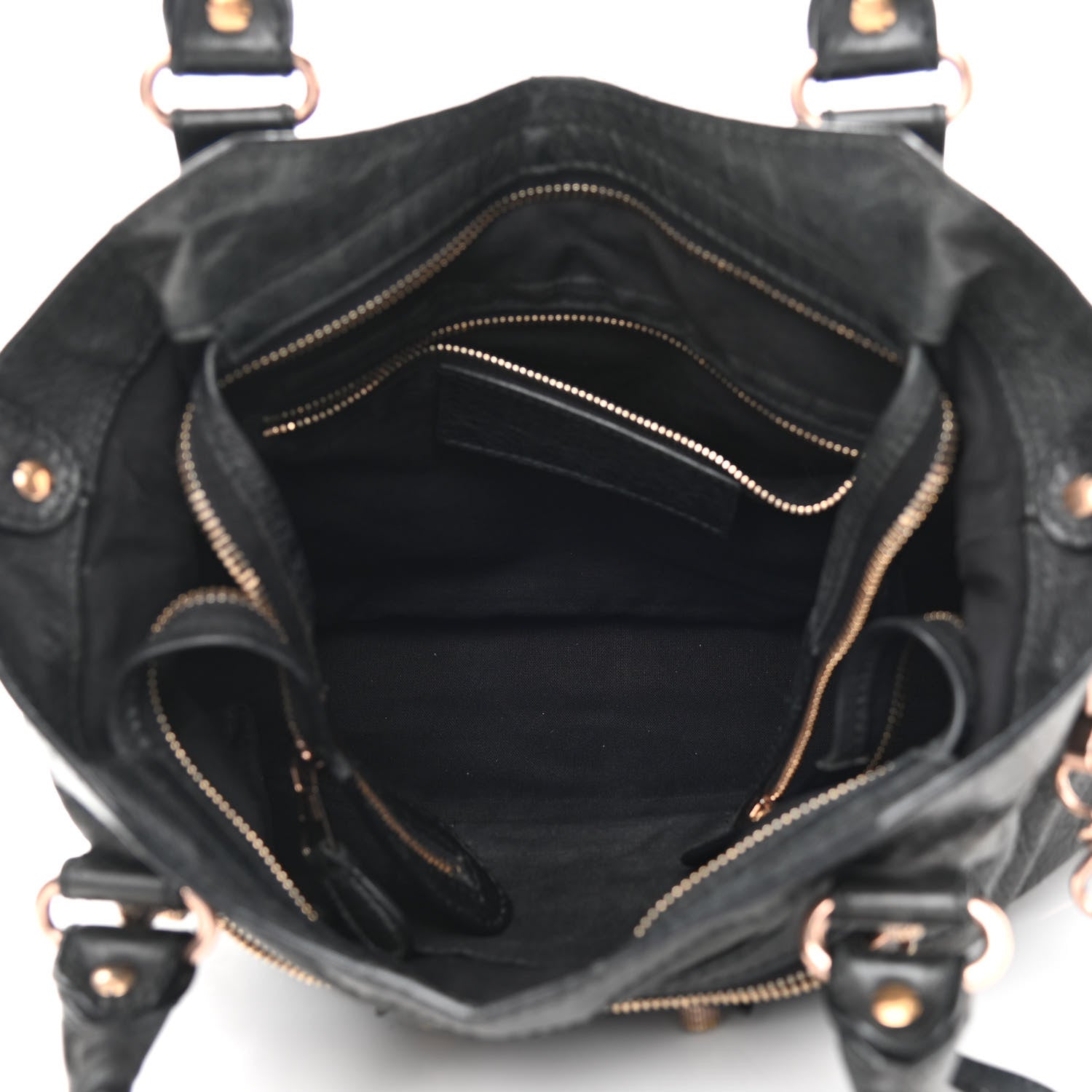 Balenciaga Agneau Giant 12 Rose Gold Hardware Town Black 5 of 14