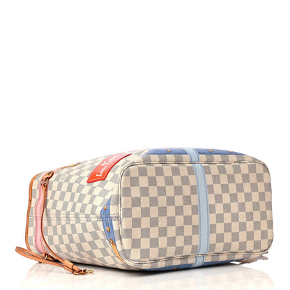 Louis Vuitton Damier Azur Summer Trunks Neo Neverfull MM 3 of 4