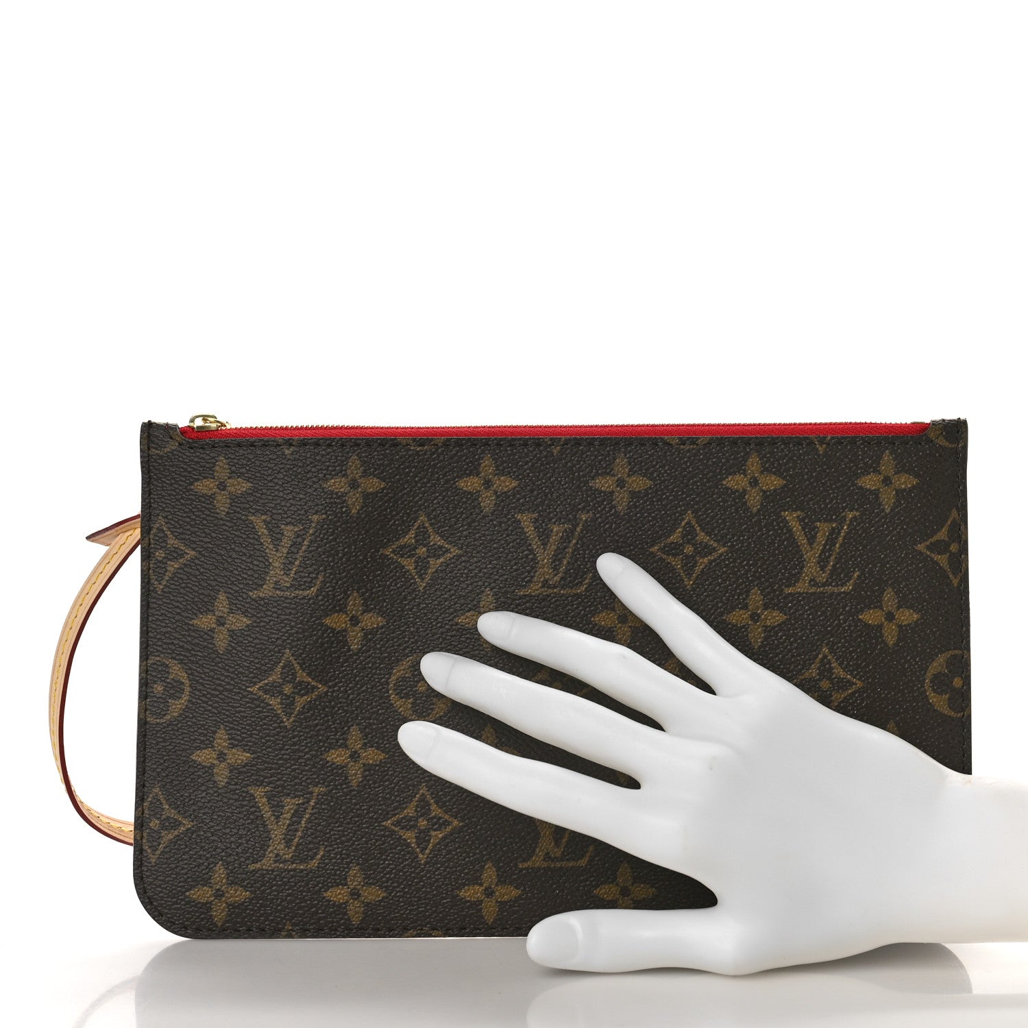 Louis Vuitton Monogram Neverfull MM GM Pochette Cherry 2 of 8