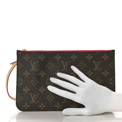 Louis Vuitton Monogram Neverfull MM GM Pochette Cherry 2 of 8