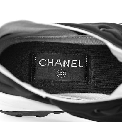 Chanel Lycra CC Sneakers 38 Black 6 of 9