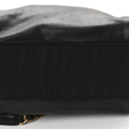 Prada Tessuto Nylon Glace Calf Logo Shoulder Bag Black 12 of 12