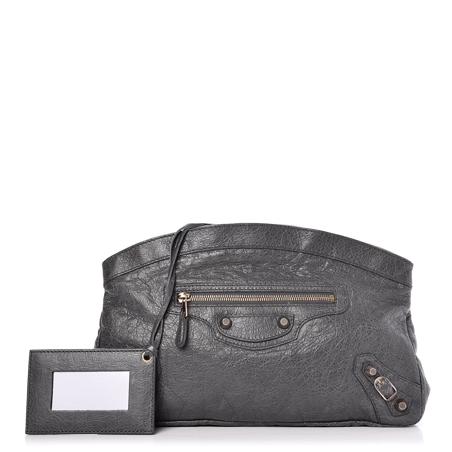 Balenciaga Agneau Giant 12 Rose Gold Hardware Premier Clutch Gris Tarmac 1 of 7