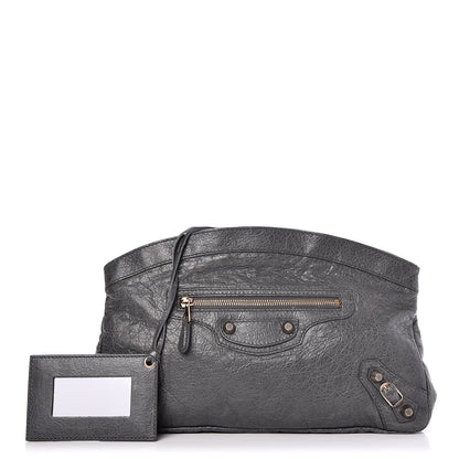 Balenciaga Agneau Giant 12 Rose Gold Hardware Premier Clutch Gris Tarmac 1 of 7