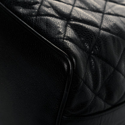 Chanel Caviar Quilted Drawstring Bucket Bag Black 9 of 12