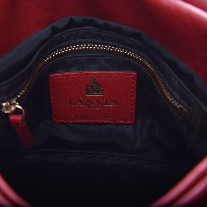 Lanvin Lambskin Mini Sugar Flap Shoulder Bag Red 6 of 9