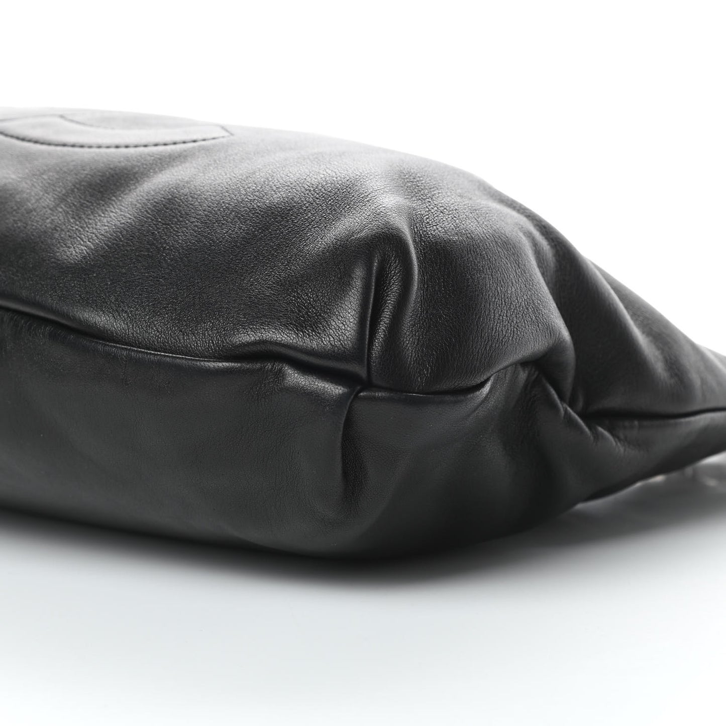 Lambskin Soft and Chain Small Hobo Black