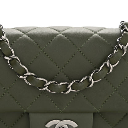 Chanel Lambskin Quilted Mini Rectangular Flap Green 8 of 10
