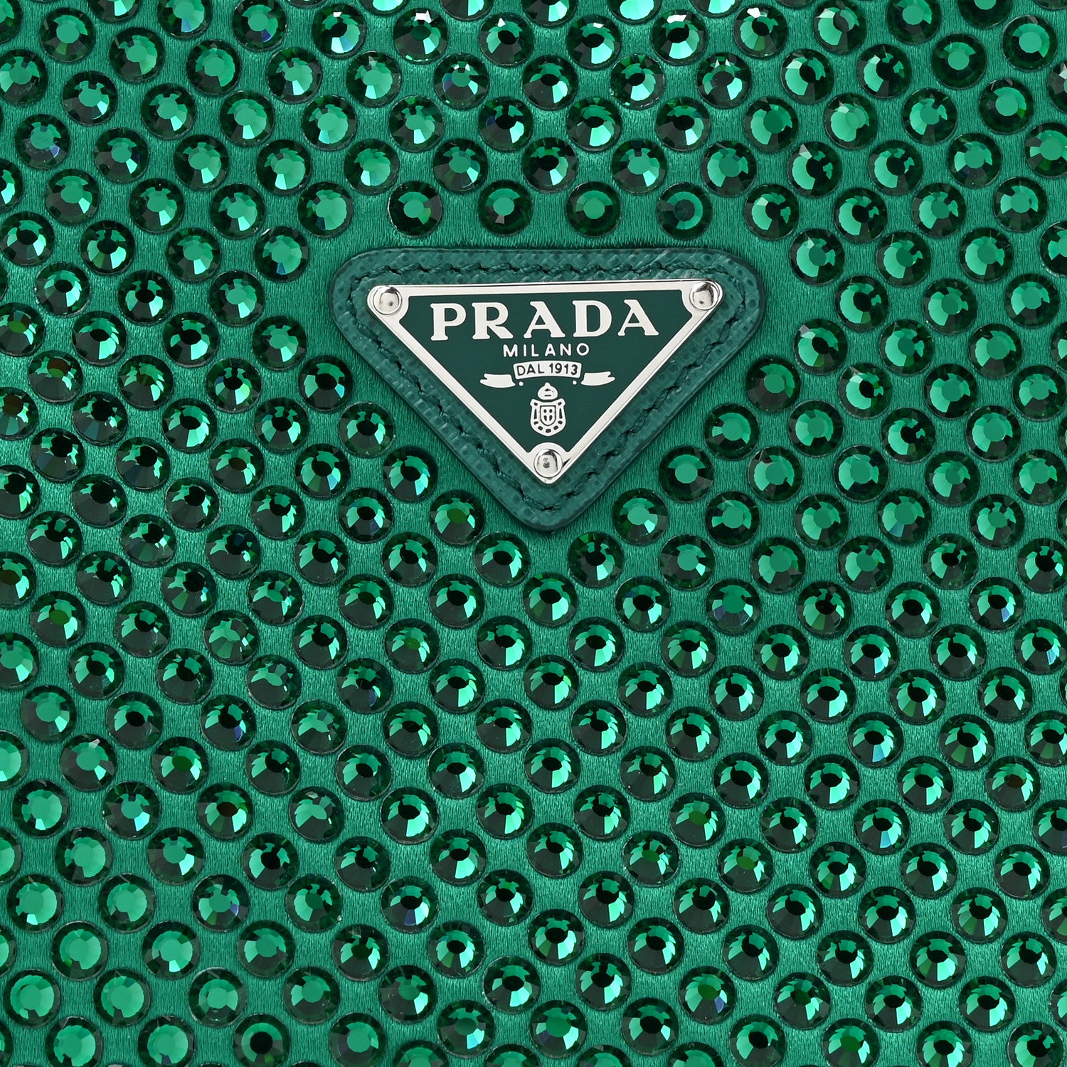 Prada Satin Crystal Mini Re-Edition 2000 Bag Mango 6 of 9