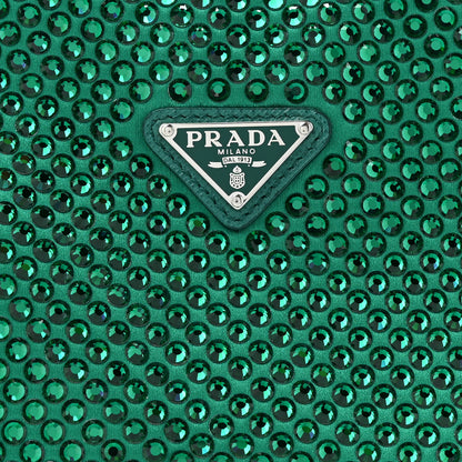 Prada Satin Crystal Mini Re-Edition 2000 Bag Mango 6 of 9