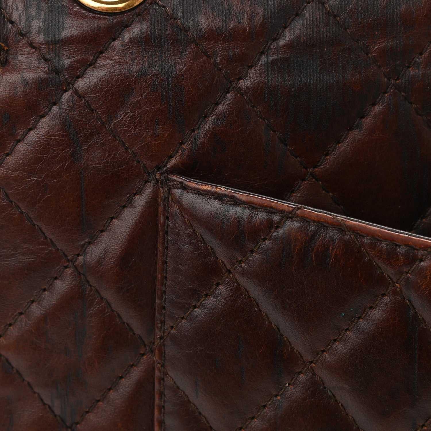 Chanel Aged Calfskin Quilted 2.55 Paris Shanghai Reissue 226 Flap Brown 15 of 16
