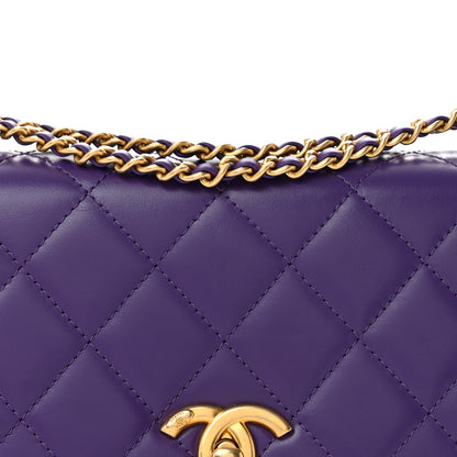 Chanel Calfskin Quilted Perfect Fit Flap Purple 8 of 12