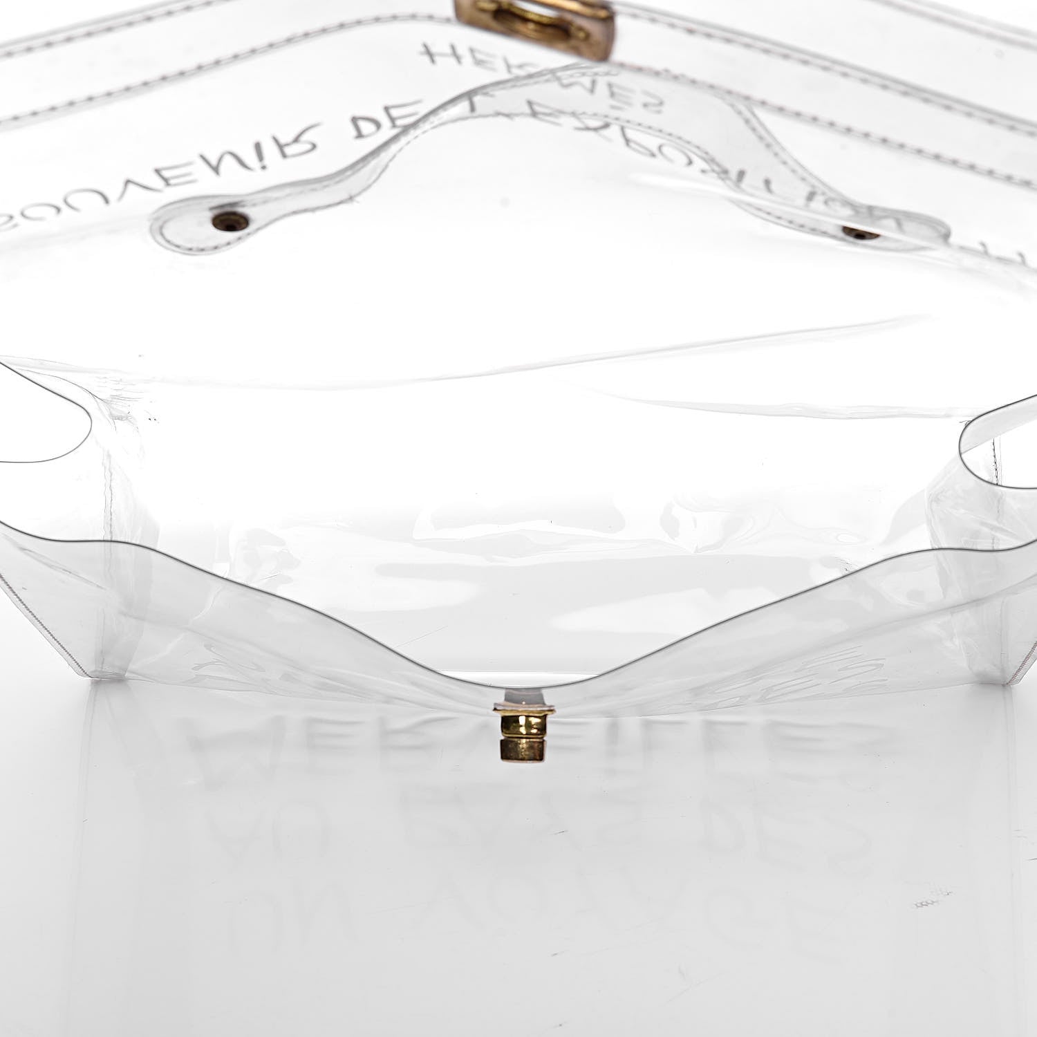 Hermes Vinyl Souvenir De L'Exposition Kelly Transparent 5 of 21