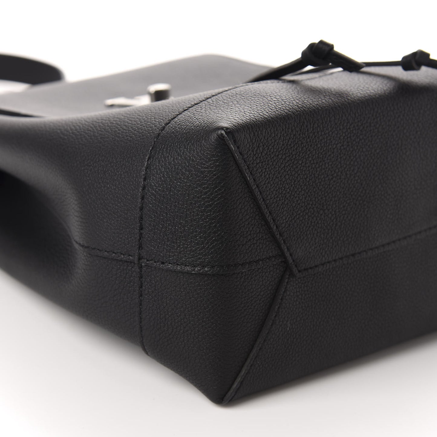 Calfskin Lockme Backpack Black