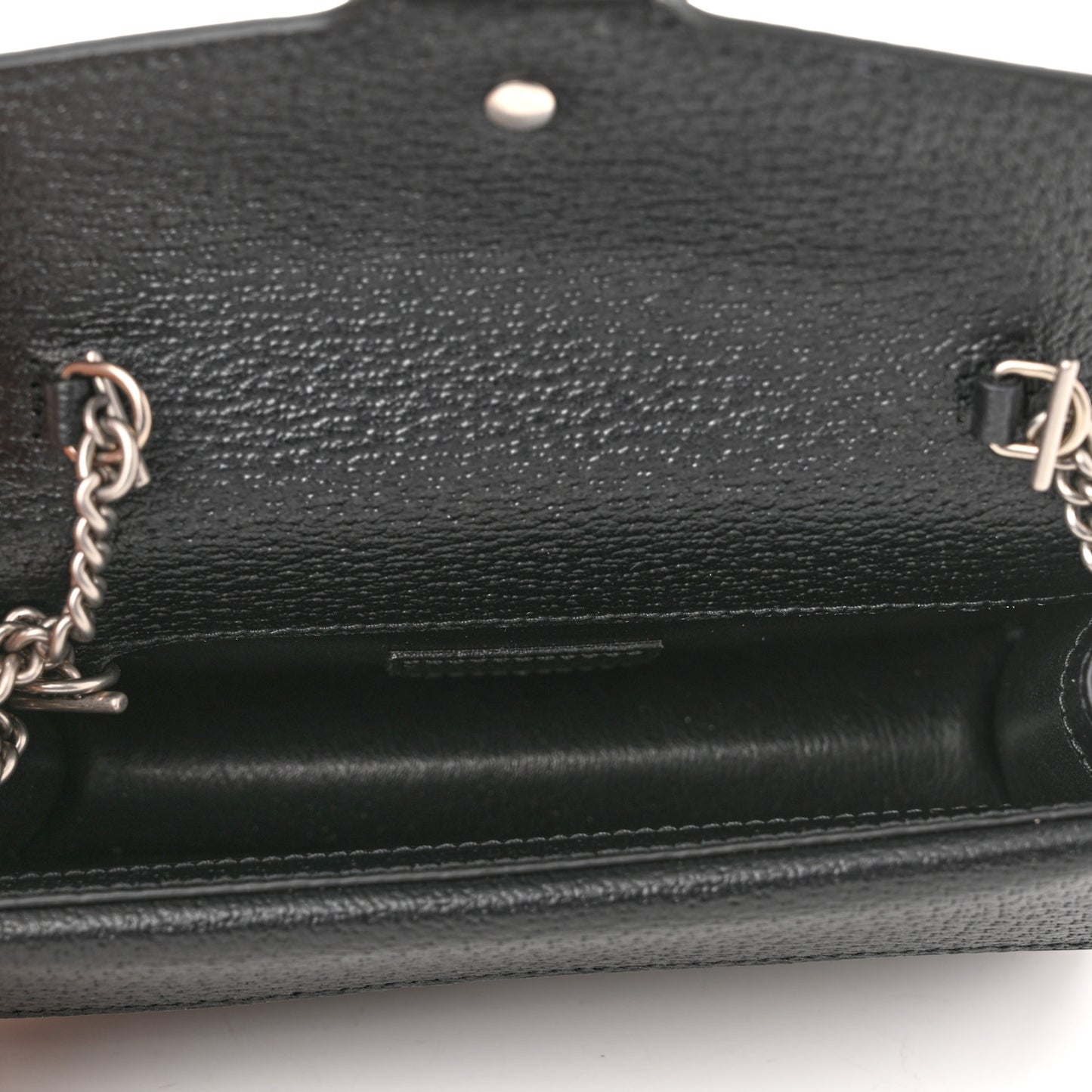 Jacquard Black Denim GG Monogram Super Mini Dionysus Shoulder Bag Black Ivory