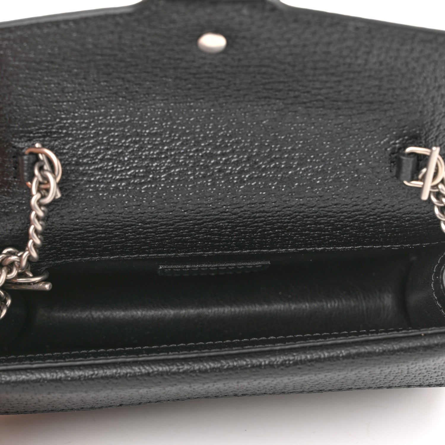 Gucci Jacquard Black Denim GG Monogram Super Mini Dionysus Shoulder Bag Black Ivory 5 of 9
