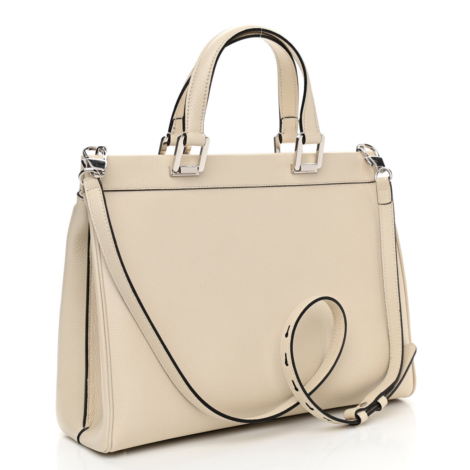 Gucci Grainy Calfskin Medium Zumi Top Handle Bag Mystic White 3 of 11