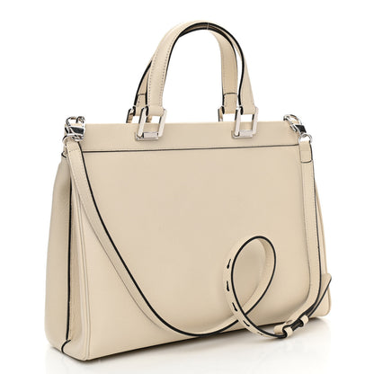 Gucci Grainy Calfskin Medium Zumi Top Handle Bag Mystic White 3 of 11