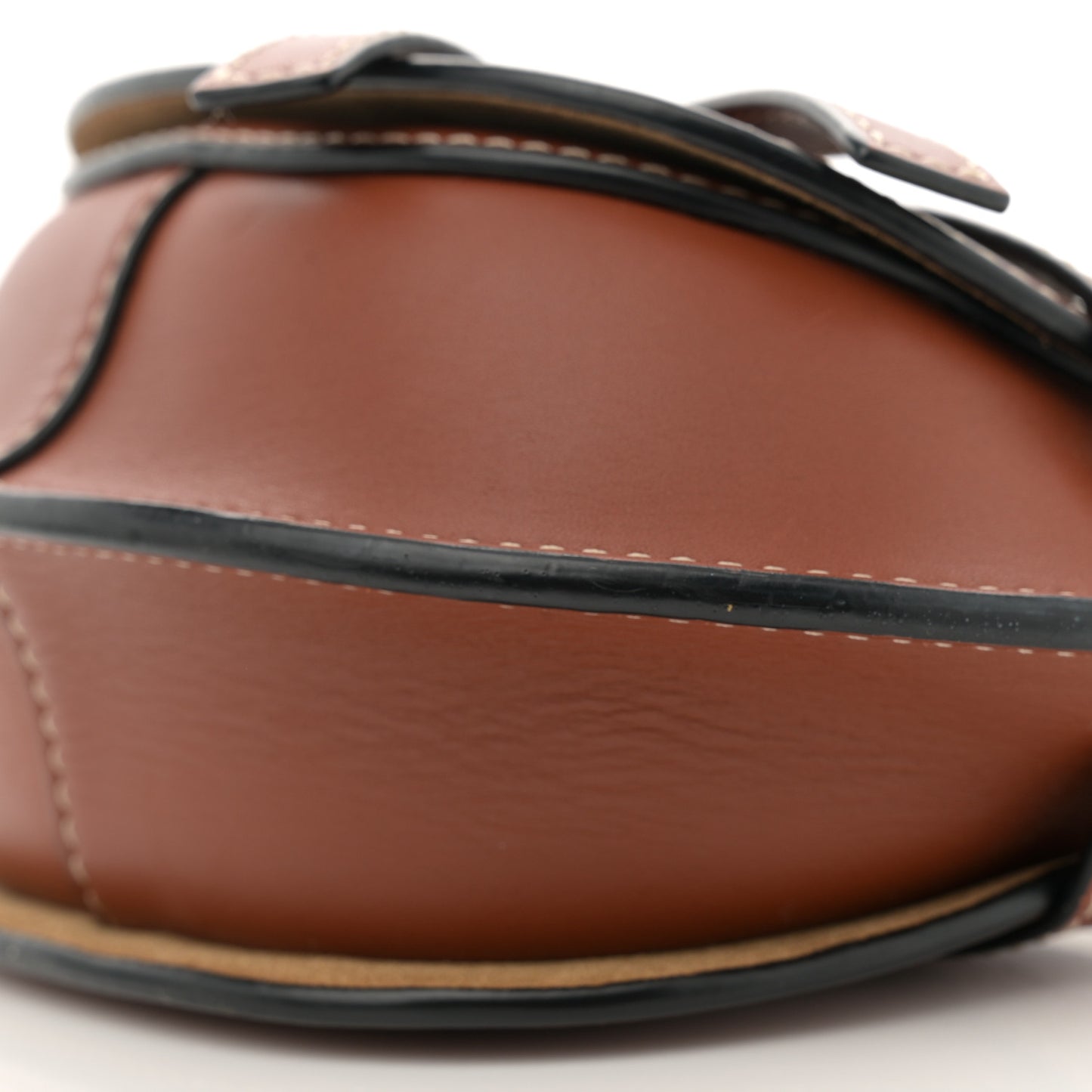 Calfskin Mini Gate Crossbody Bag Rust