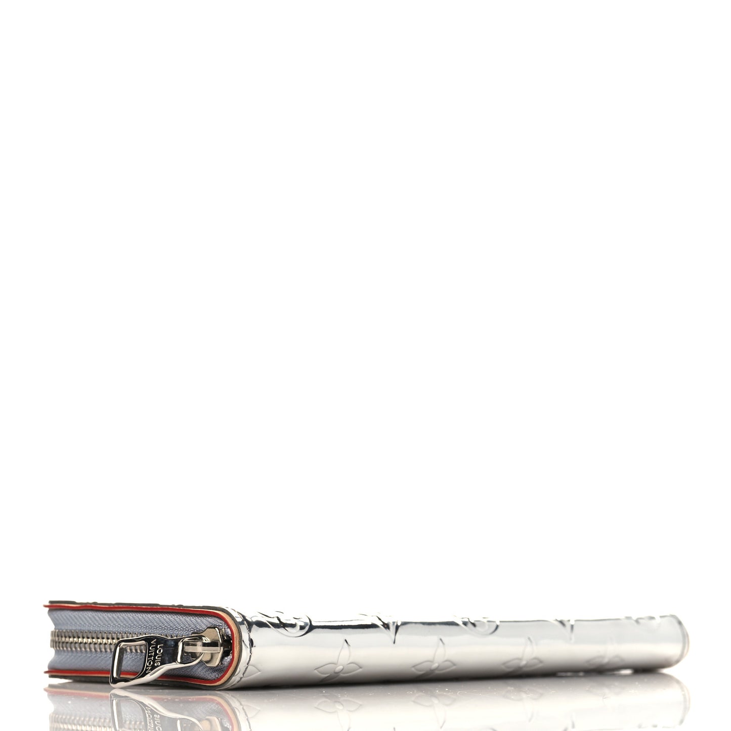 Monogram Mirror Zippy Wallet Silver