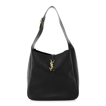 Saint Laurent Smooth Calfskin Large Le 5 A 7 Soft Hobo Black 1 of 10
