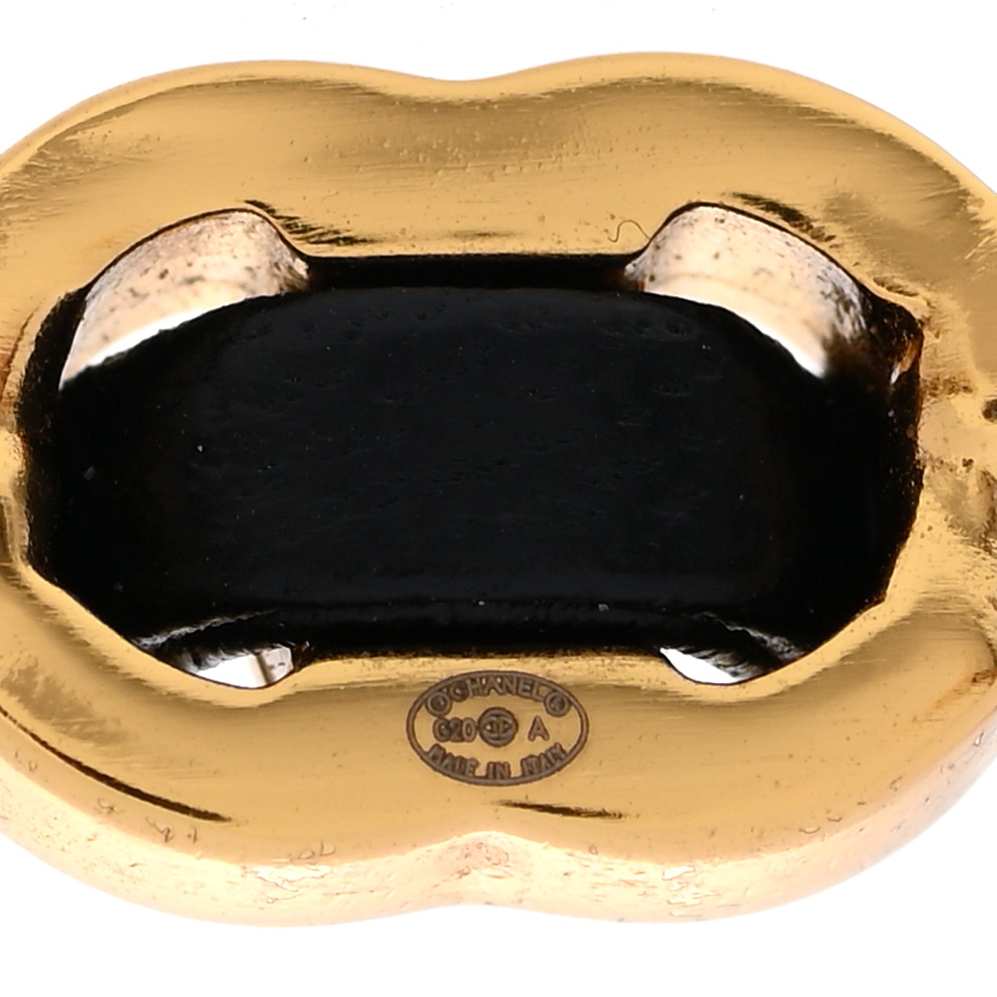 Lambskin More Is More Cuff Bracelet Black Gold