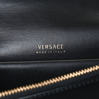 Versace Vitello Barocco Virtus Top Handle Shoulder Bag Black 11 of 17