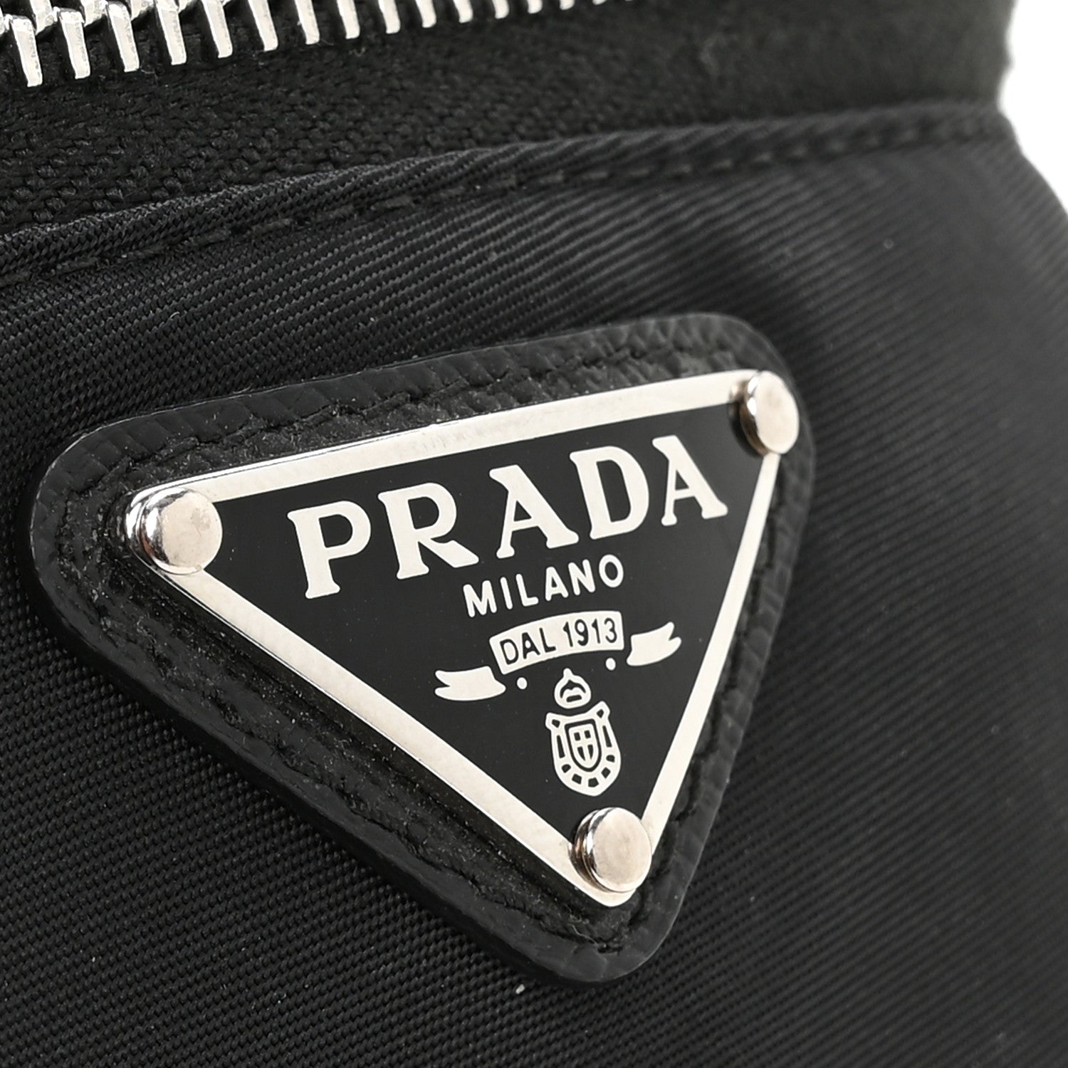 Prada Tessuto Nylon Wrist Pouch Black 6 of 8