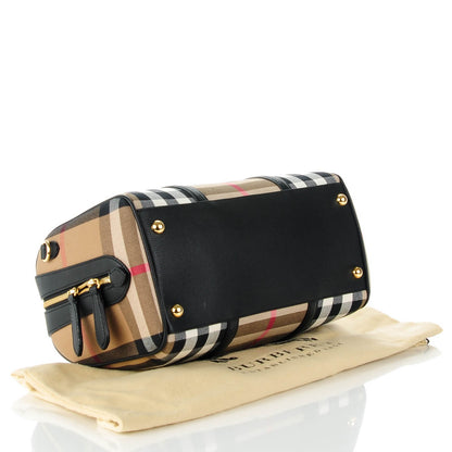 Burberry House Check Medium Alchester Bowling Bag Black 4 of 6