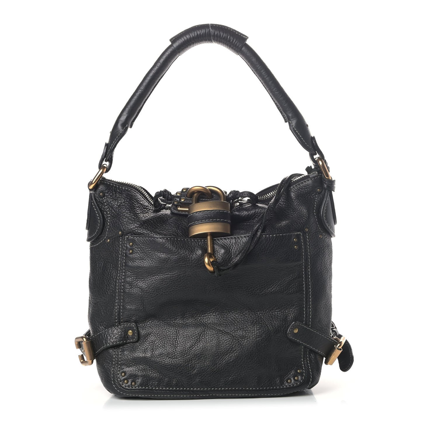 Calfskin Paddington Hobo Black