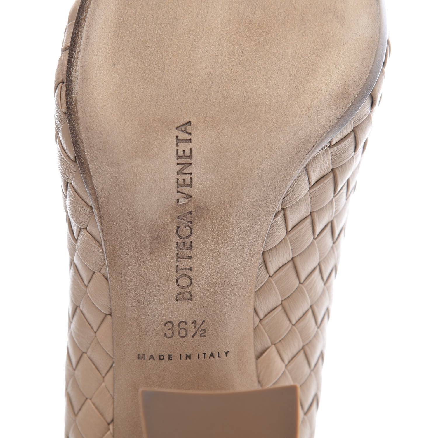 Bottega Veneta Nappa Intrecciato Almond Pumps 36.5 Cipria 8 of 8