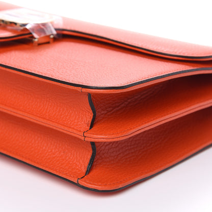 Gucci Dollar Calfskin Interlocking G Shoulder Bag Sun Orange 9 of 9
