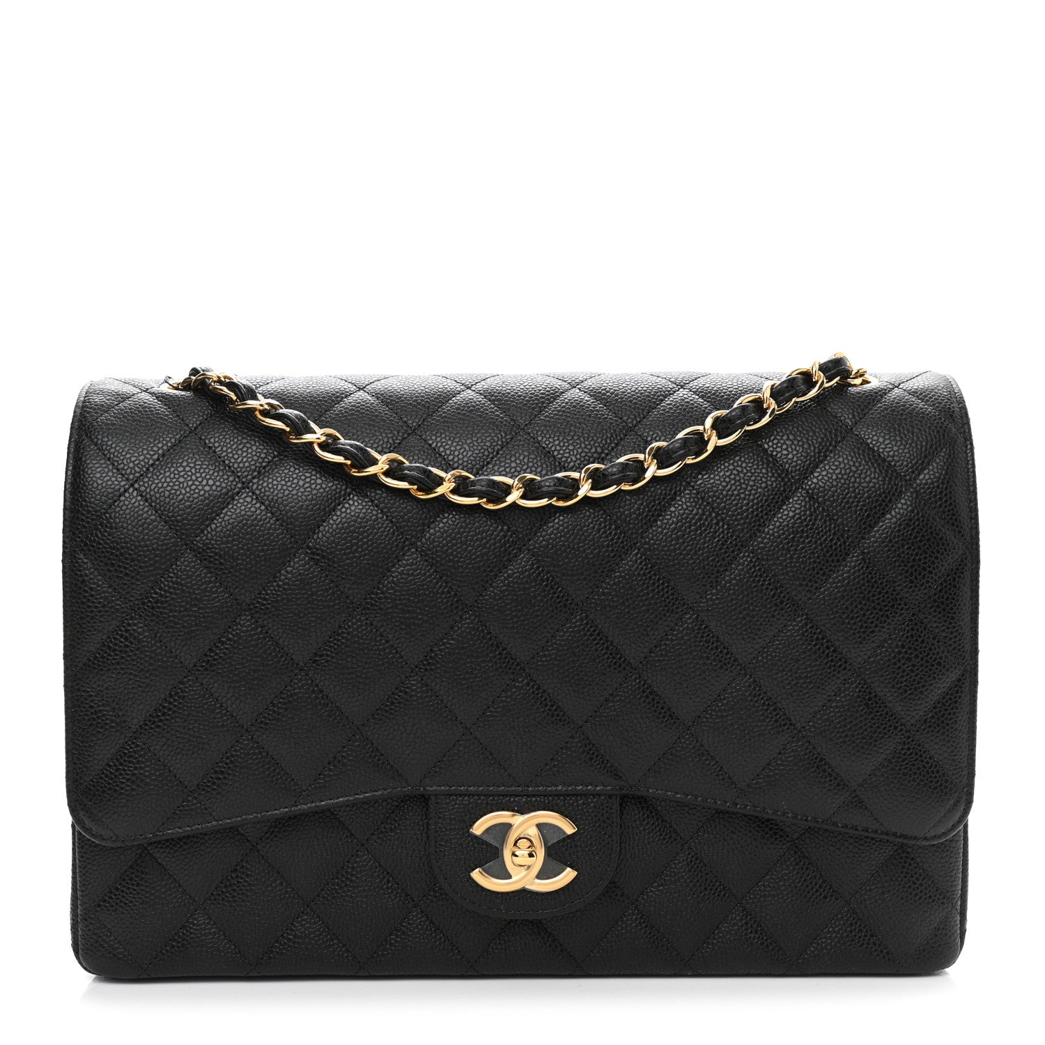 Chanel Caviar Quilted Maxi Double Flap Black 1 of 10