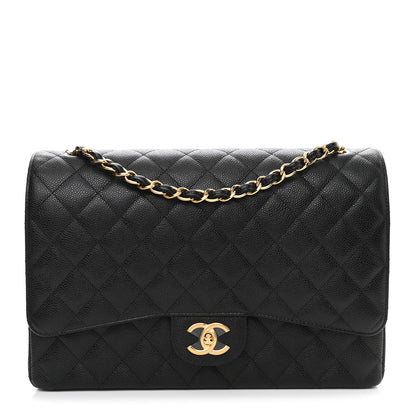 Chanel Caviar Quilted Maxi Double Flap Black 1 of 10