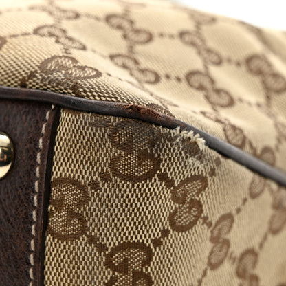 Gucci Monogram Web Tote Brown 12 of 17