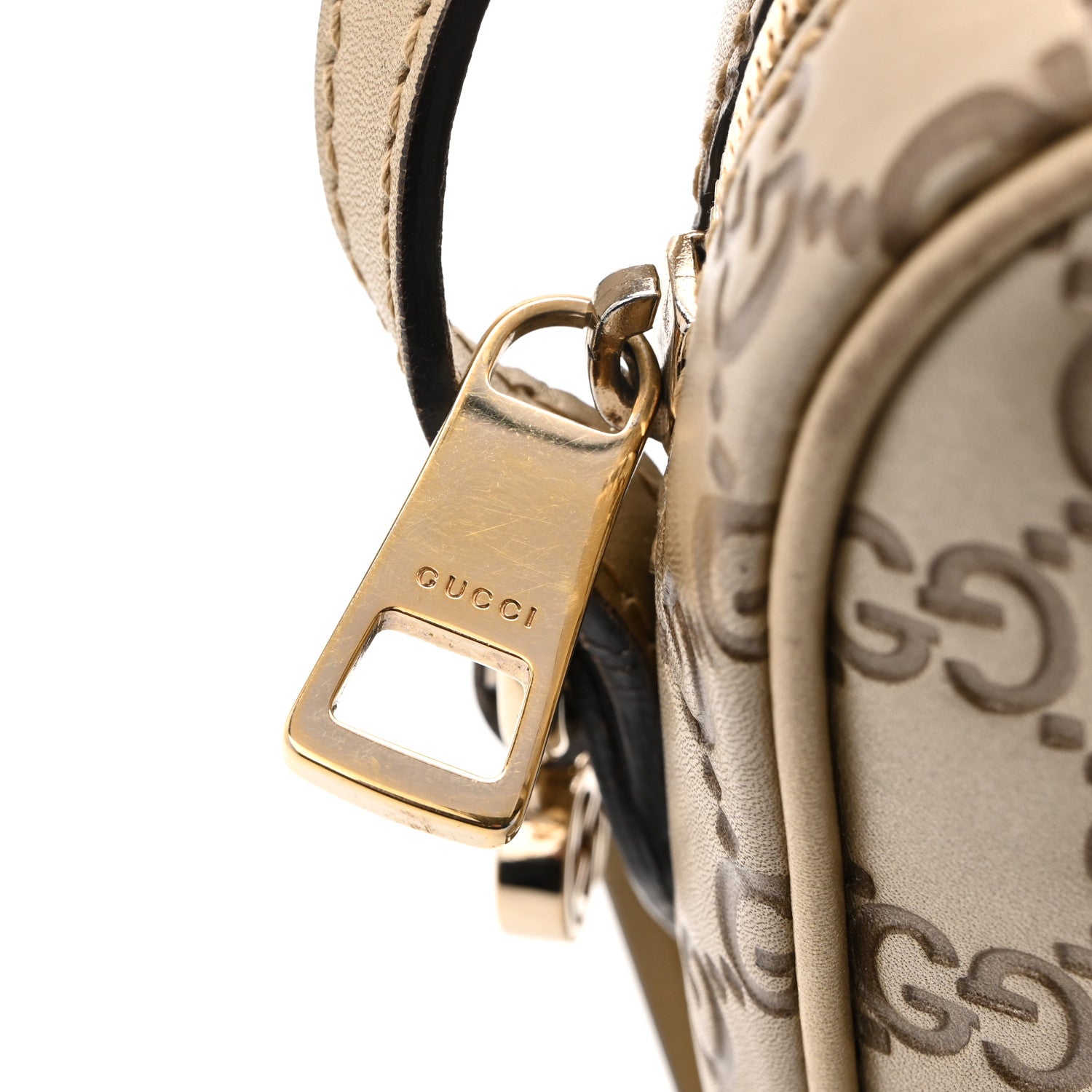 Gucci Guccissima Mini Bree Messenger Bag Gold 12 of 17