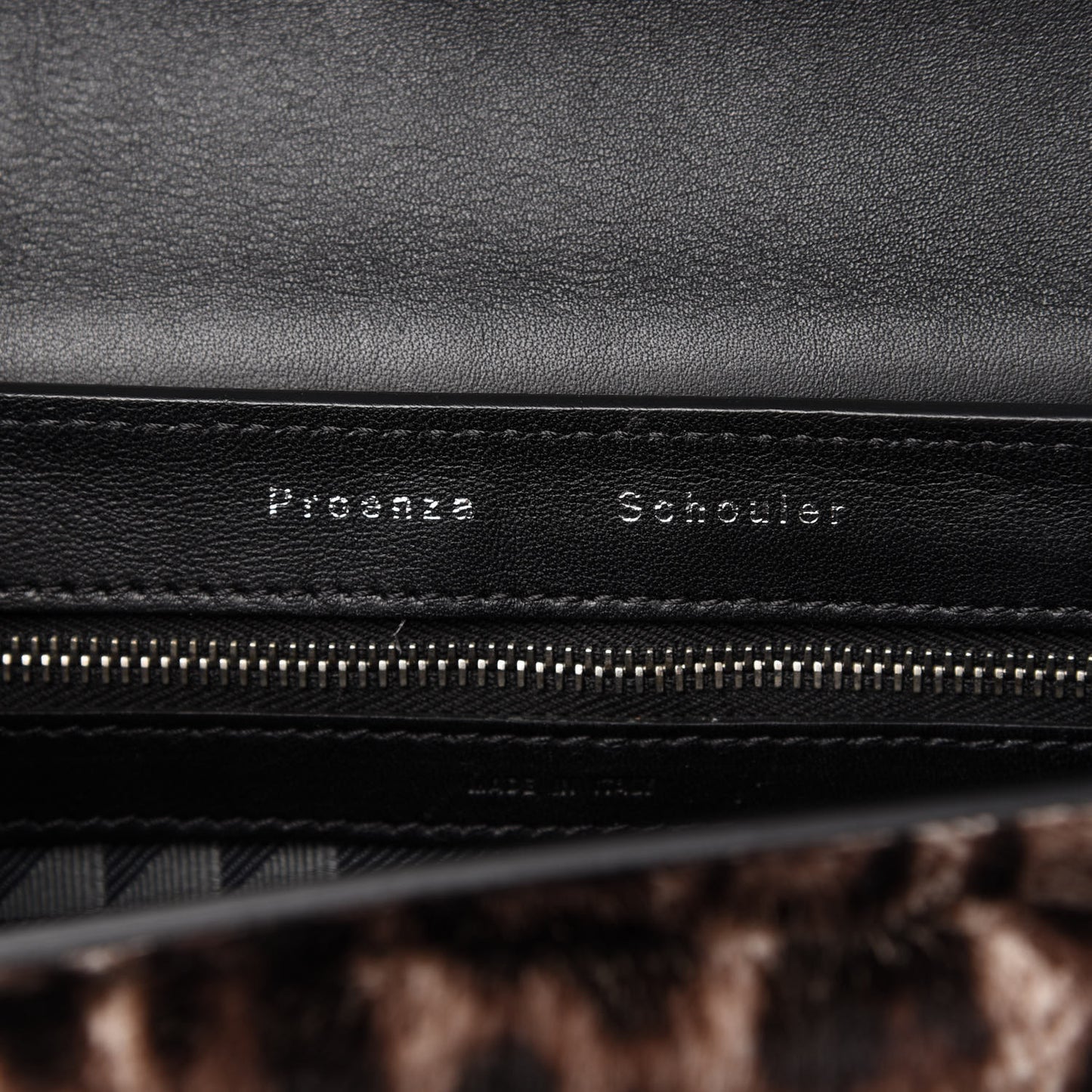 Calf Hair Leopard Print Mini PS11 Classic Shoulder Bag Black