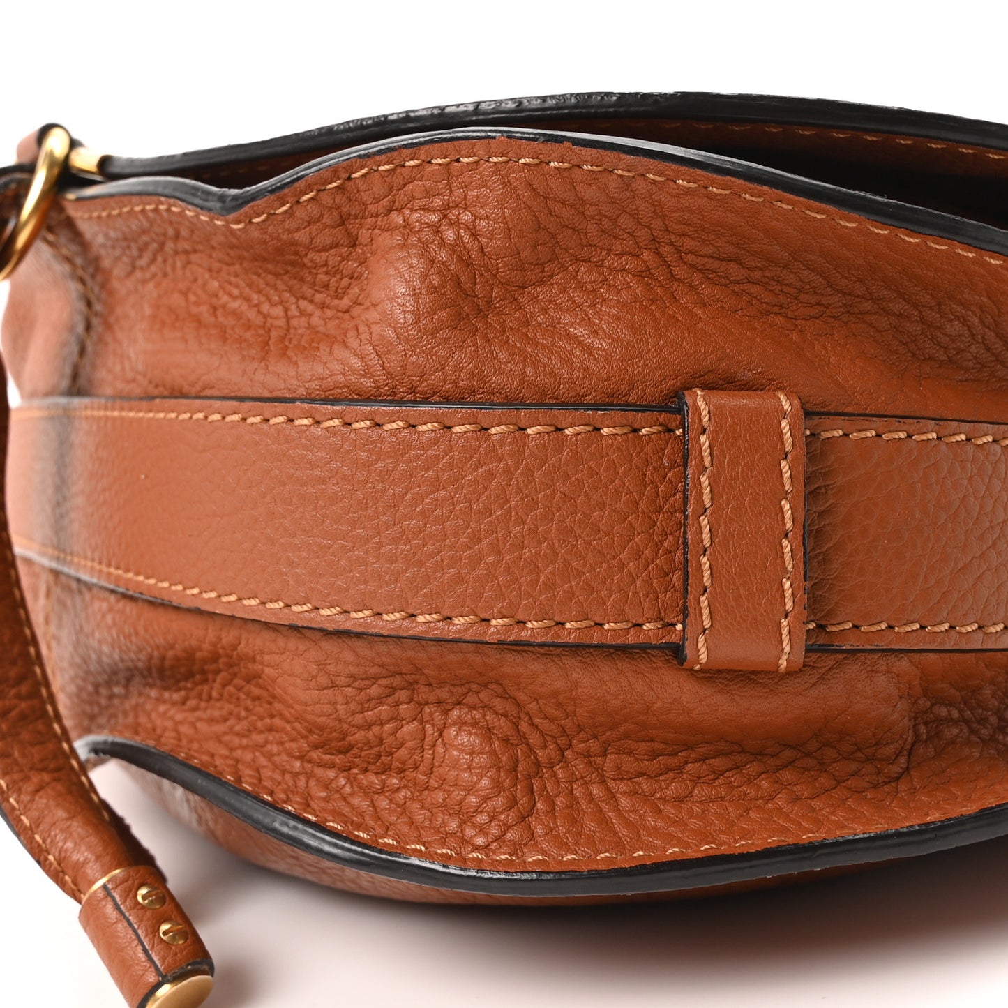 Calfskin Medium Marcie Round Crossbody Bag Tan